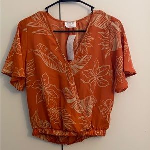 Orange blouse size S